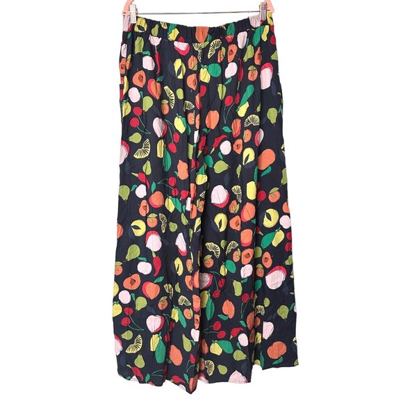 Little Party Dress Womens 16 Black Xane Alfresco Wide Leg Pant Fruit Novelty New - Picture 2 of 13